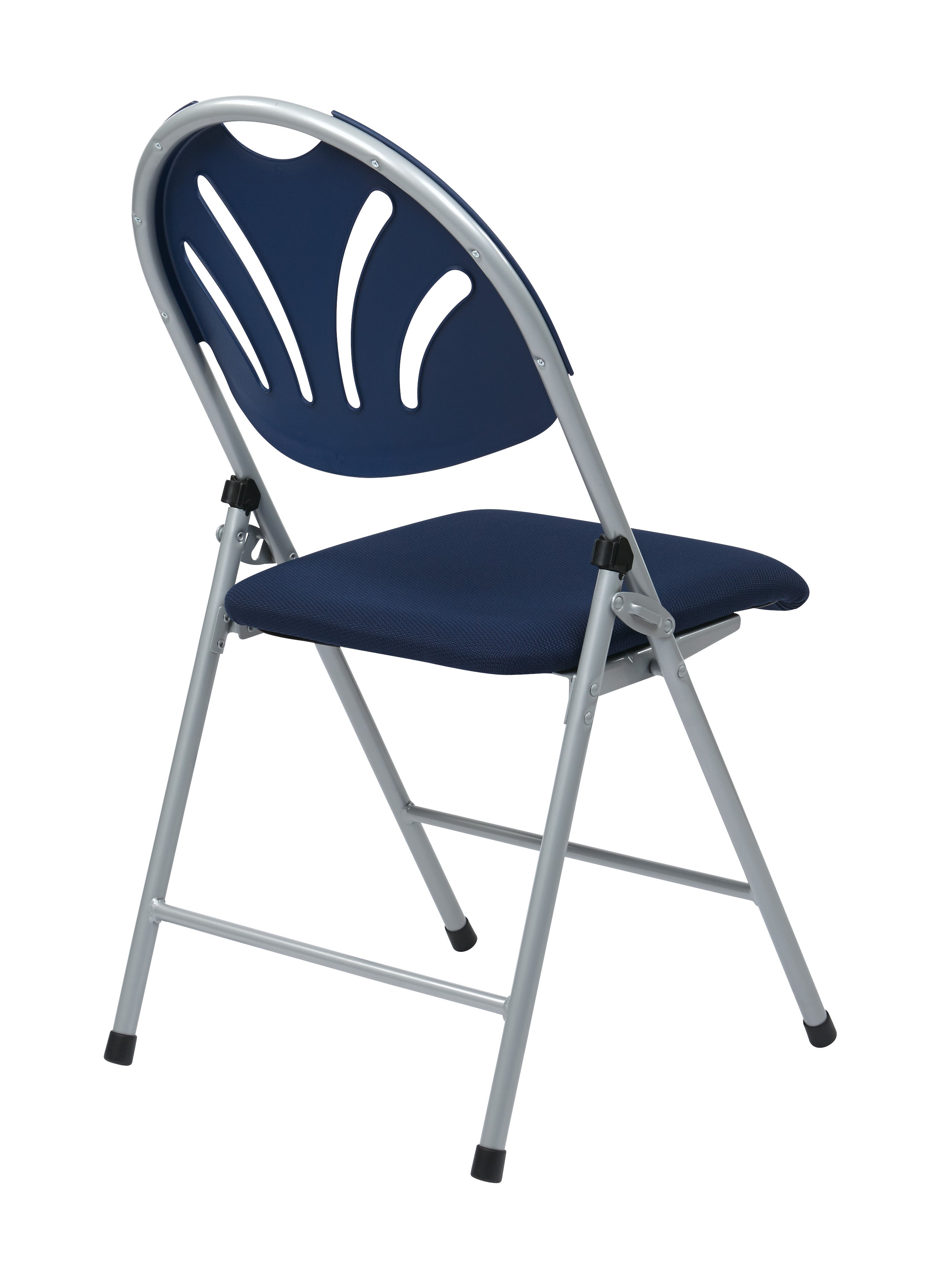 Folding Chair with Plastic Fan Back